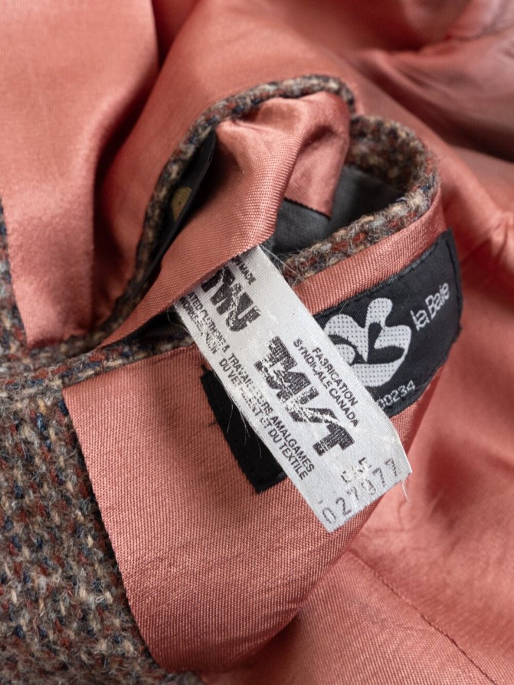 Vintage Harris Tweed Brown Wool Blazer Sport Coat 40R Handwoven Scotland 1970s - Picture 14 of 16